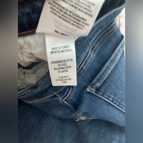 Citizens Of Humanity Blue Ankle Cropped Lyra - Picture 8 of 8